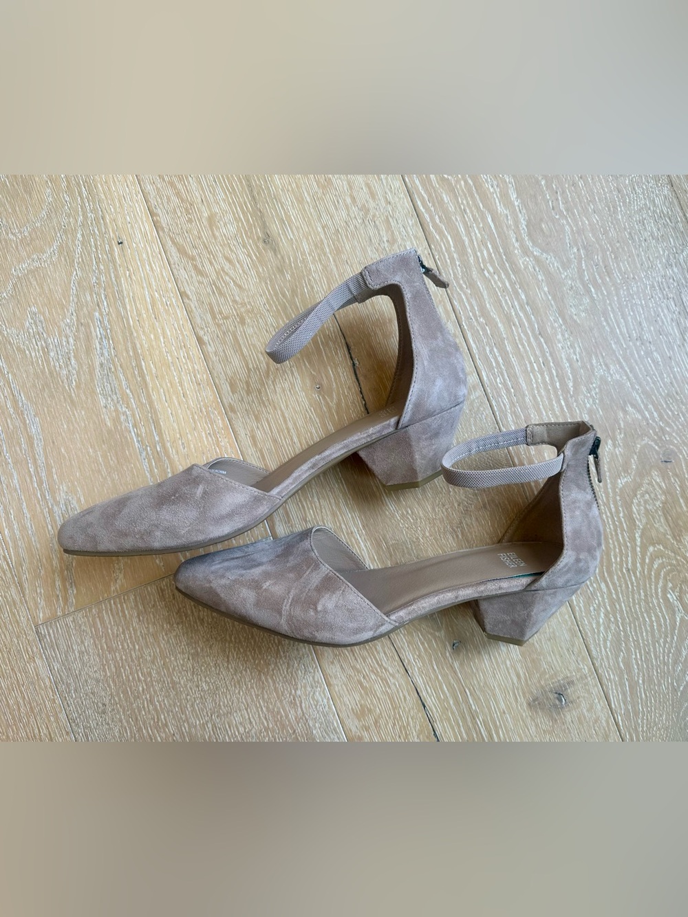 EILEEN FISHER “Just Suede” Ankle-Strap Pump in Dusty Taupe / US 11 - Picture 8 of 10